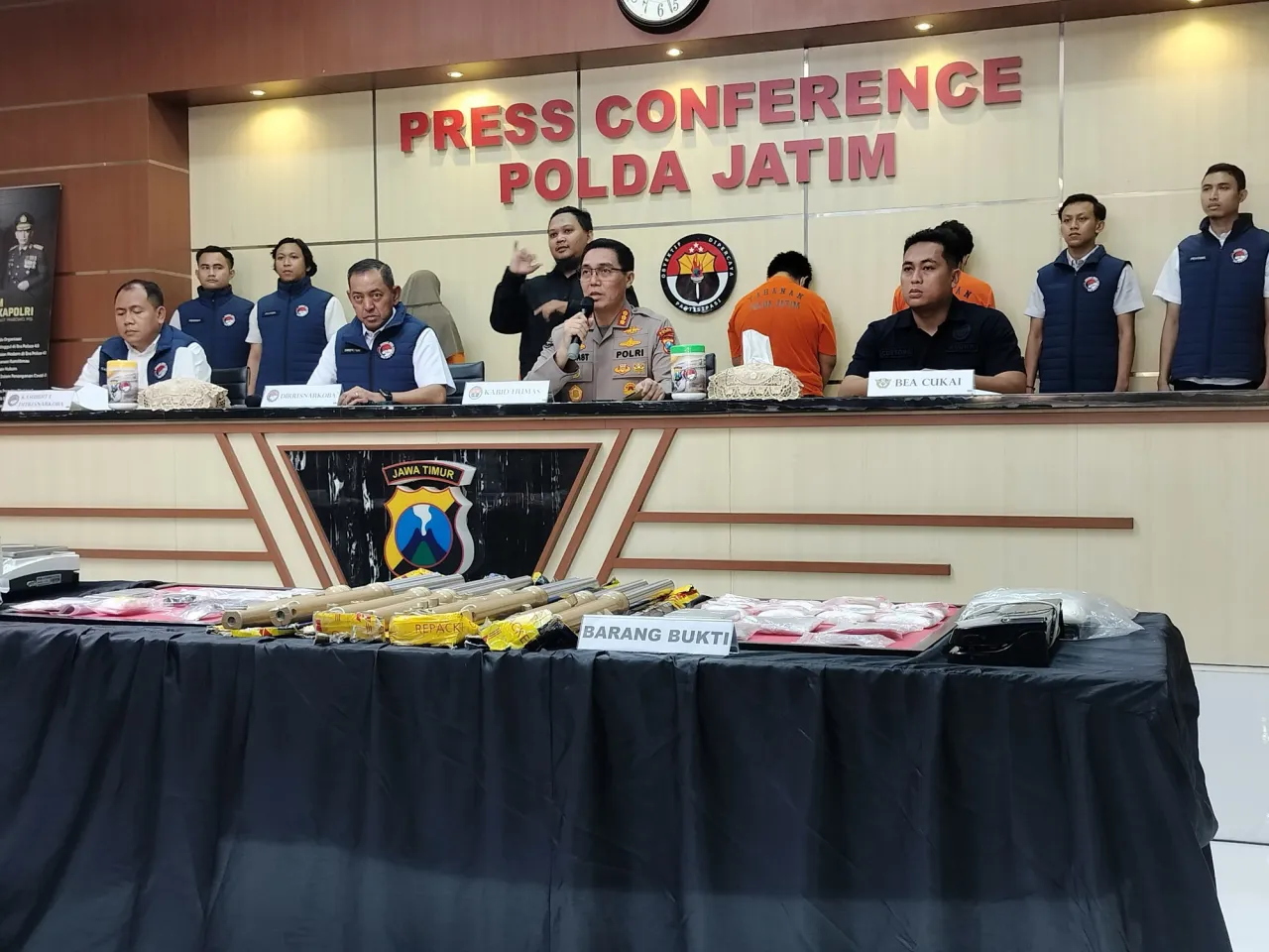 Polda Jatim Ungkap Jaringan Narkotika Internasional Asal Malaysia
