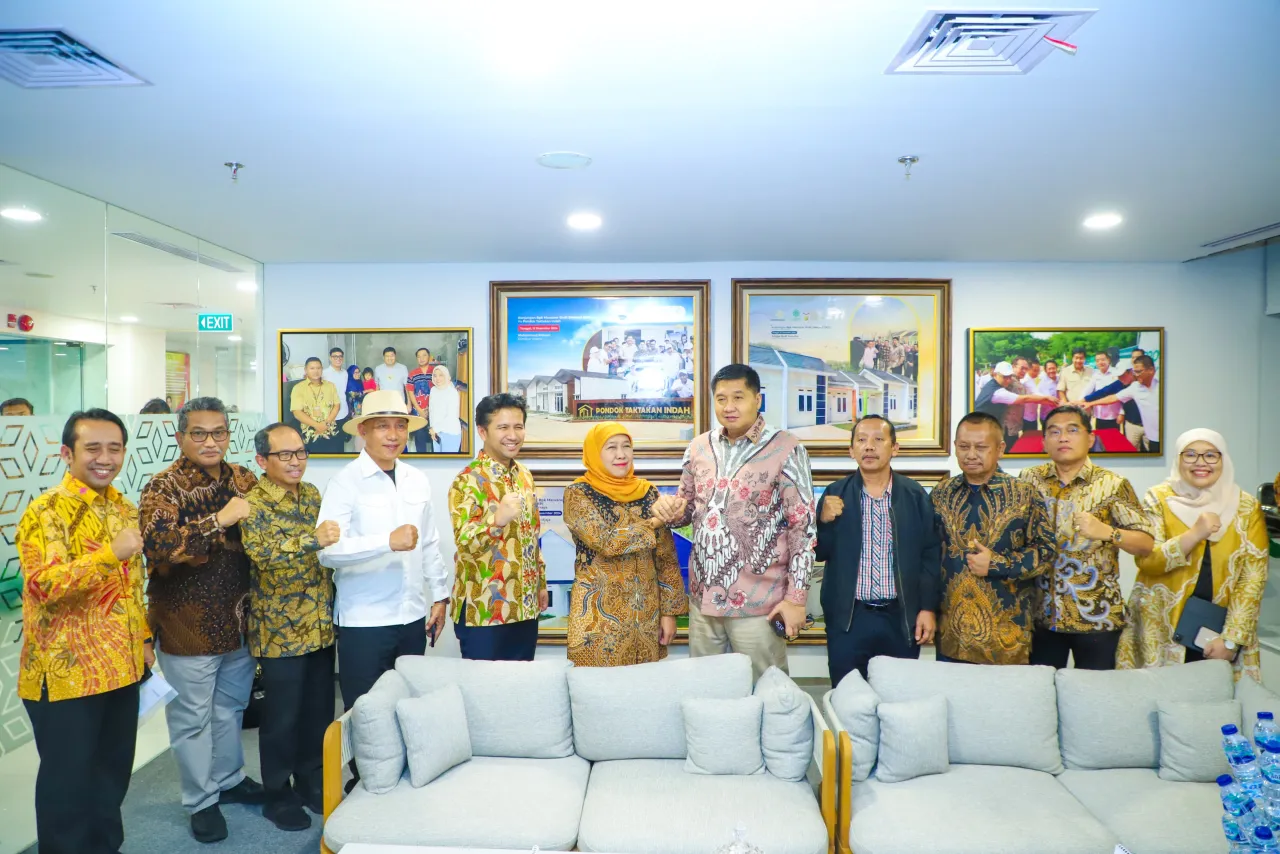 Khofifah-Emil Bersama PWI dan SPSI Jatim Temui Menteri PKP Maruarar Sirait, Diskusikan Rumah Bersubsidi Untuk Wartawan