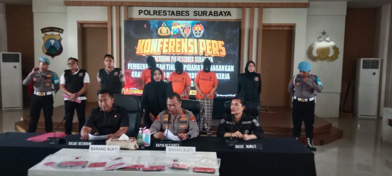 Polrestabes Surabaya Ungkap Kasus TPPO dan Penempatan Ilegal Pekerja Migran Indonesia