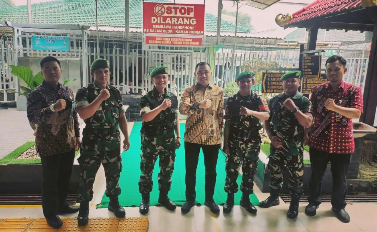 LAPAS KELAS IIA SIDOARJO TERIMA KUNJUNGAN TILIK SAMBANG DARI JAJARAN KODIM 0816 SIDOARJO