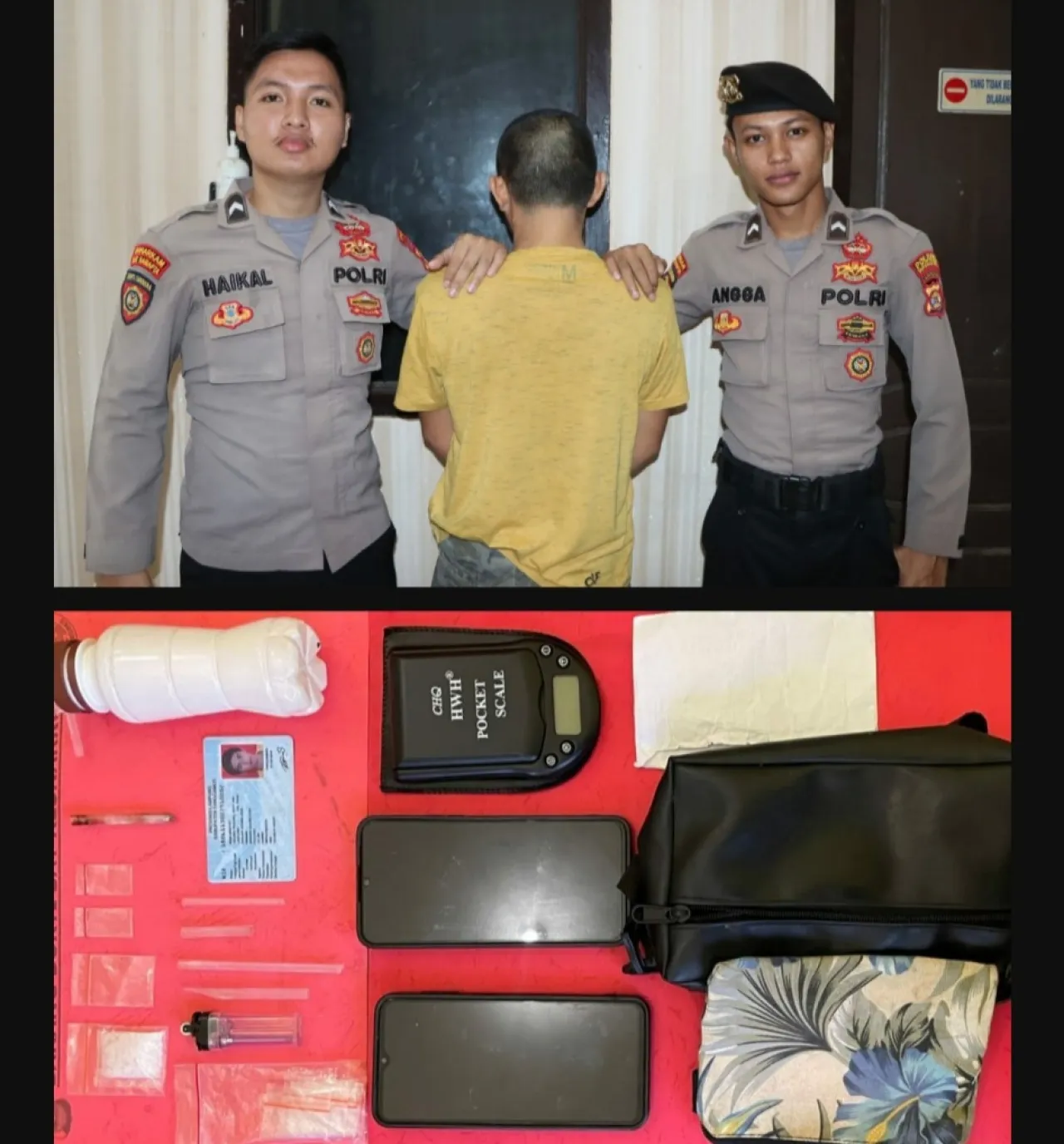 Satresnarkoba Polres Tanggamus Bekuk Pengedar Narkoba di Pekon Banjar Agung Udik, Amankan Barang Bukti Sabu
