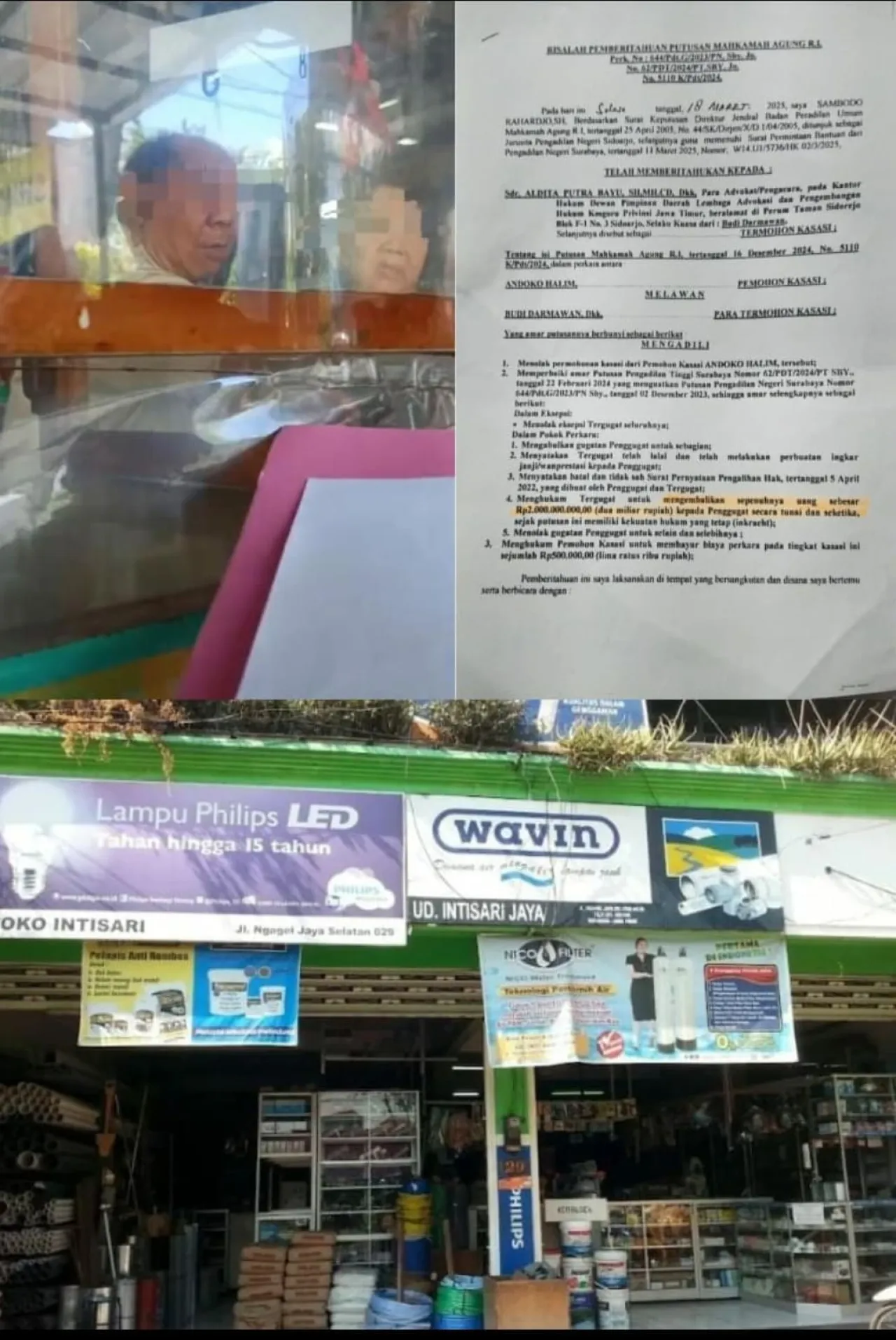 Di Duga Putusan Mahkamah Agung Terkesan Mengulur Waktu Dan Seolah- olah Menghindar Dari Tanggung Jawab