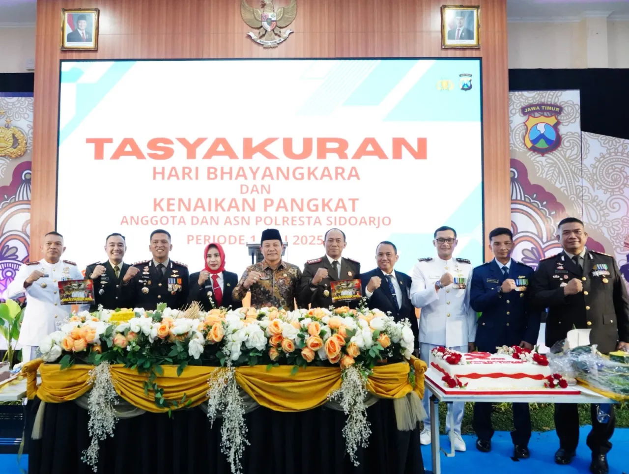 Peringati Hari Bhayangkara ke-79 Tahun 2025, Pemkab Sidoarjo : Apresiasi Kinerja Polresta Sidoarjo