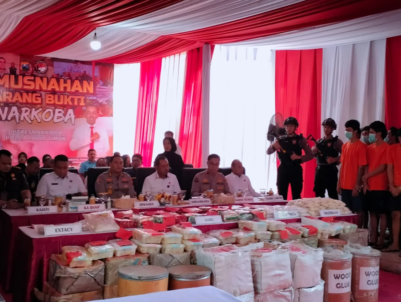 Polda Jatim Ungkap 3.022 Kasus Narkoba Selama Januari–Juni 2025, 1,2 Juta Jiwa Diselamatkan