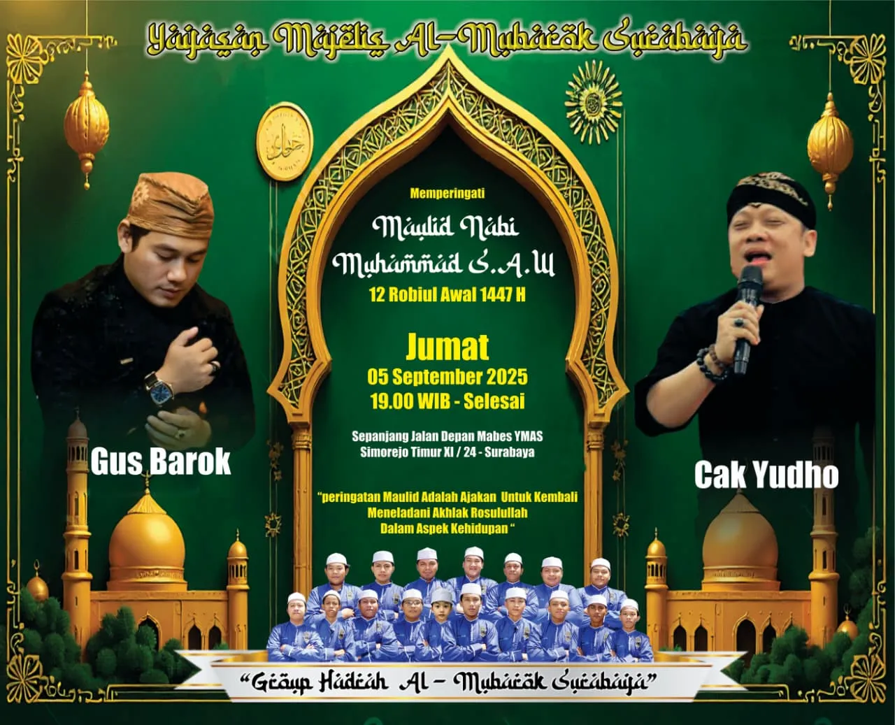 Peringatan Maulid Nabi Muhammad SAW 1447 H, Ajakan Meneladani Akhlak Rasulullah