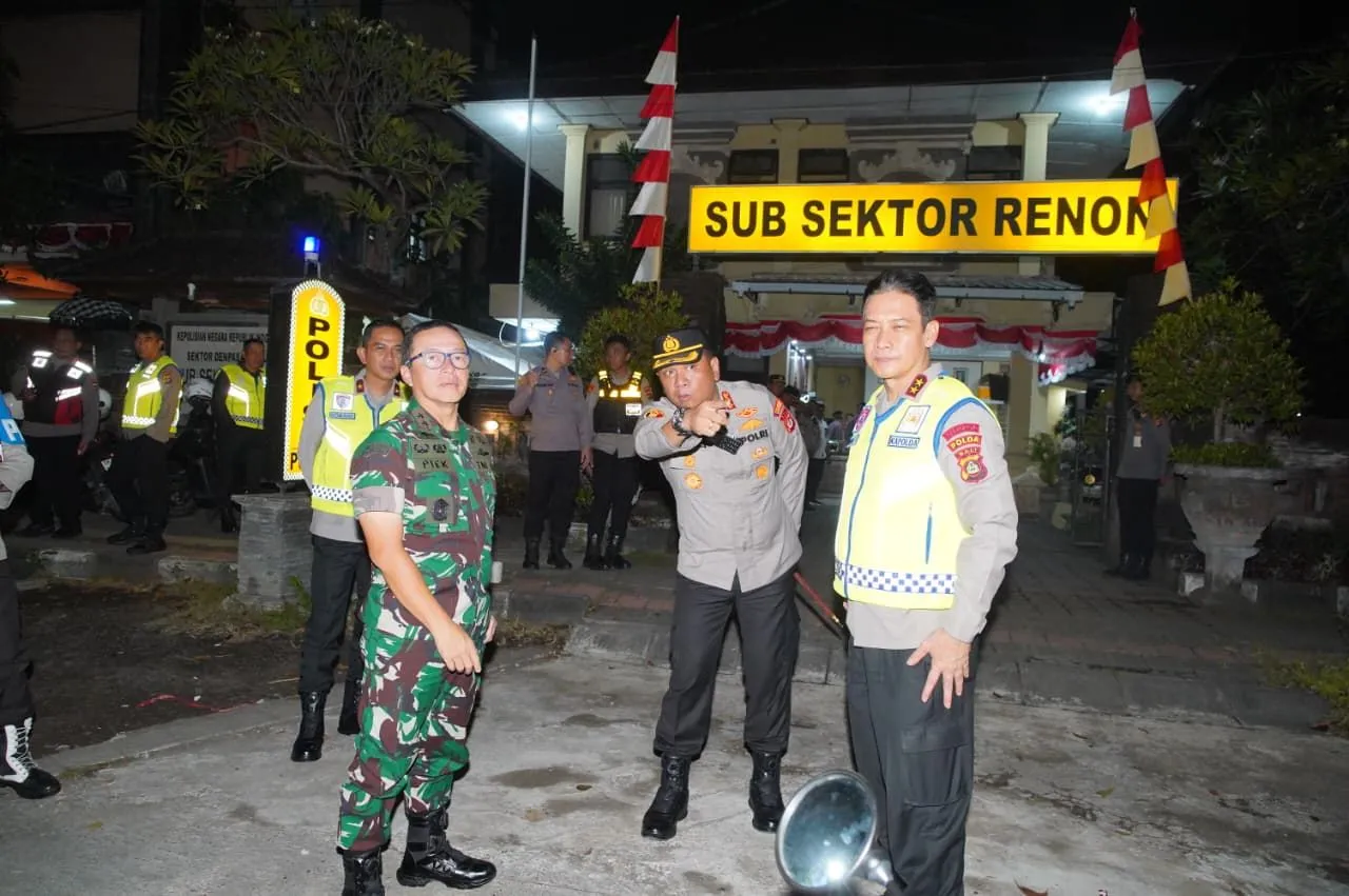 Pangdam IX/Udayana dan Kapolda Bali Pimpin Patroli Gabungan TNI–Polri, Pastikan Bali Tetap Kondusif