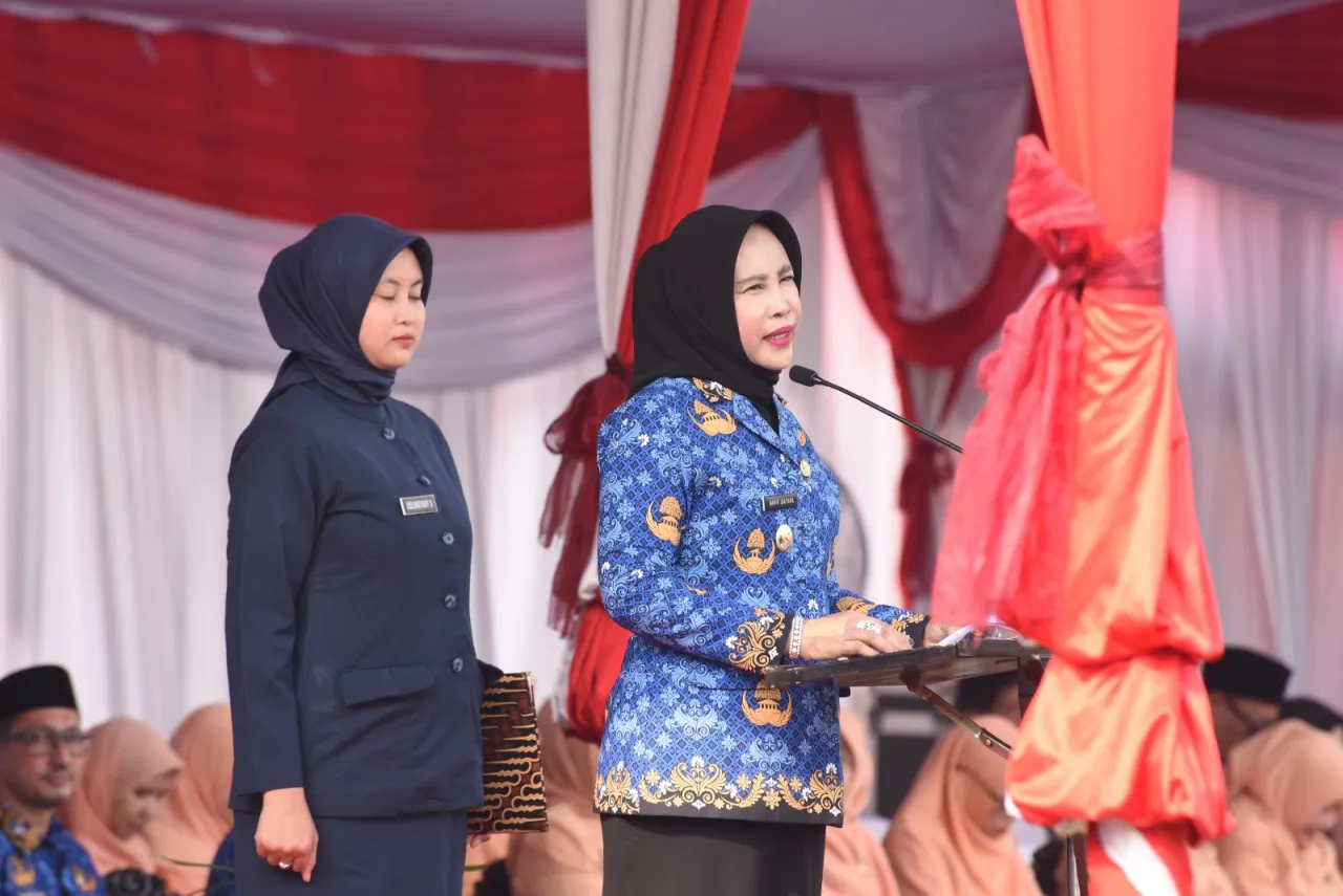 Wabup Sidoarjo Pimpin Upacara Bendera Dalam Rangka HUT Korpri