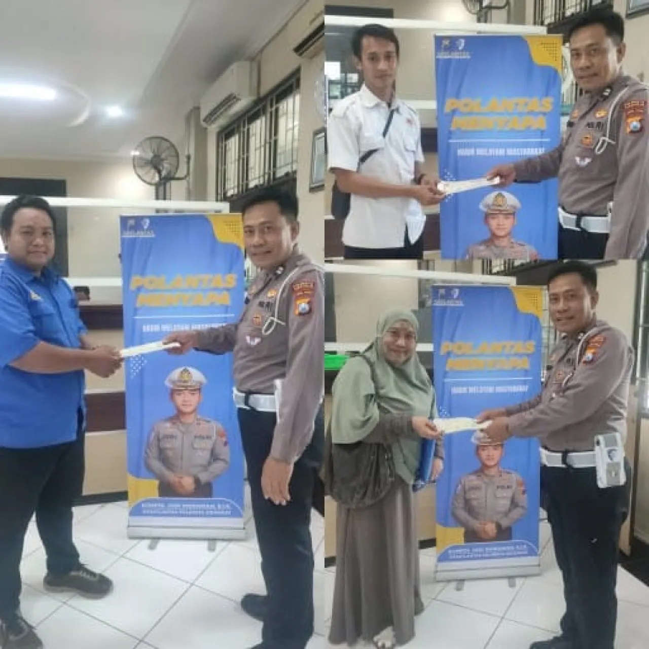 Program Unggulan Satlantas Sidoarjo" Polantas Menyapa" Mengutamakan Pelayanan, Humanis Masyarakat