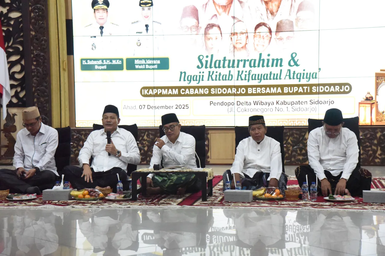 Bupati Sidoarjo Jalin Silaturrahim dan Ngaji Kitab Bersama IKAPPMAM Cabang Sidoarjo*