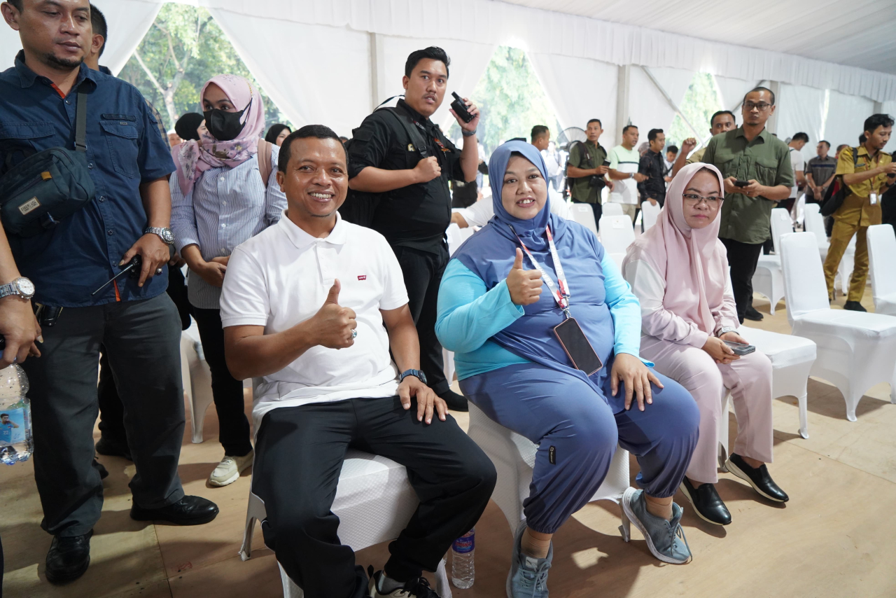 Bupati dan Wakil Bupati Pringsewu Terpilih Lakukan Gladi Persiapan Pelantikan di Monas