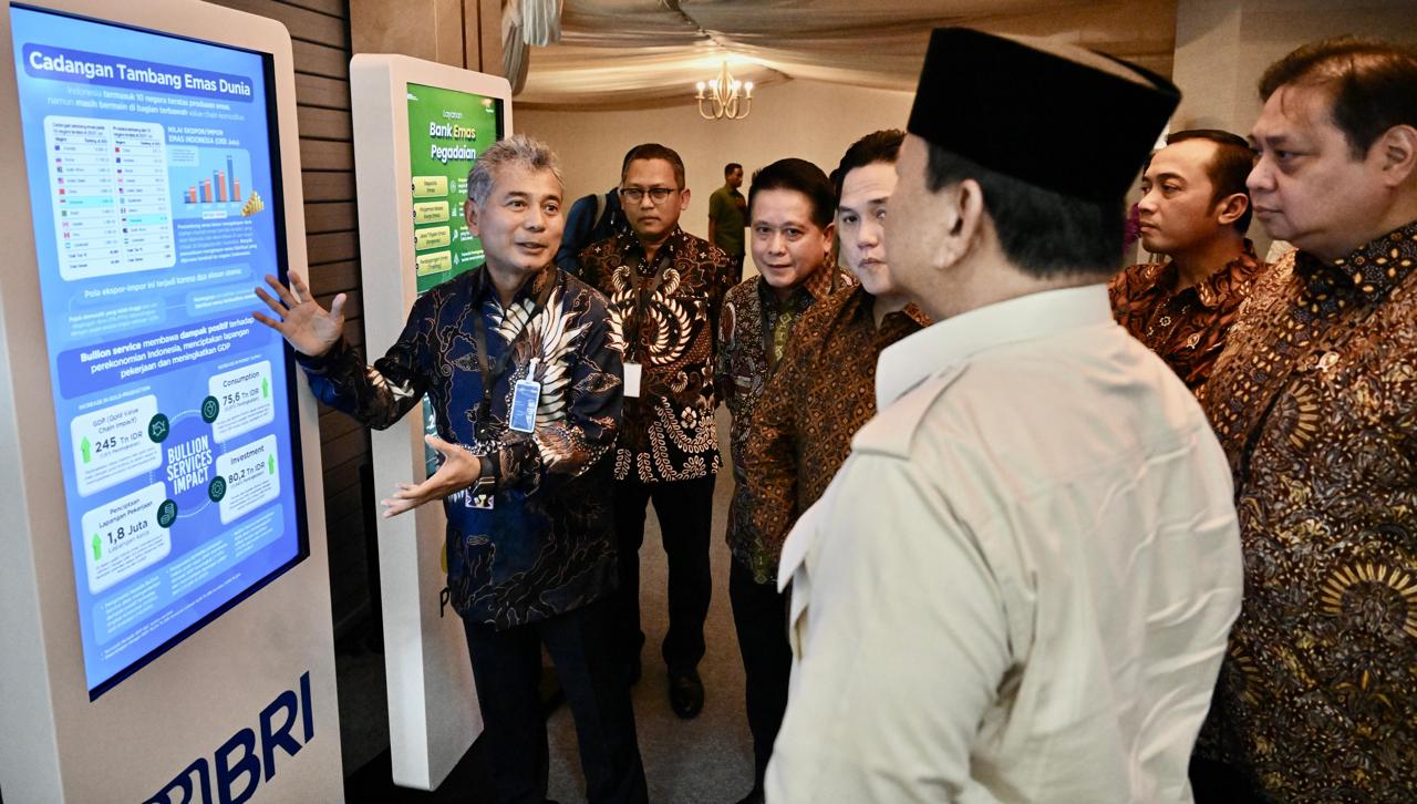 Presiden Prabowo Resmikan Layanan Bank Emas Pegadaian