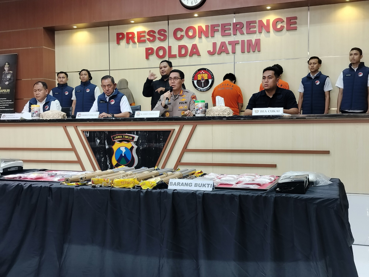 Polda Jatim Ungkap Jaringan Narkotika Internasional Asal Malaysia