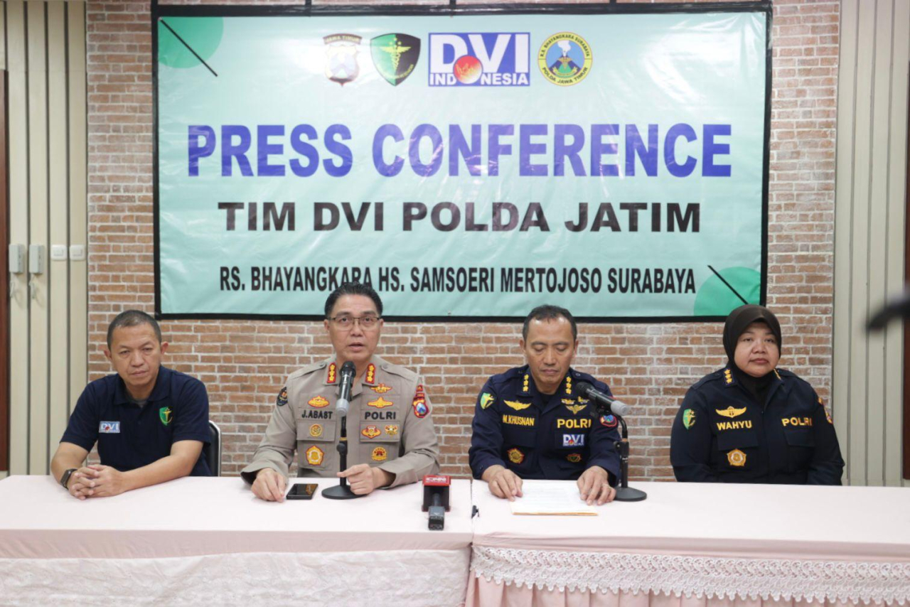 Tim DVI Polda Jatim Telah Berhasil Identifikasi 50 Jenazah Santri Al-Khoziny Sidoarjo