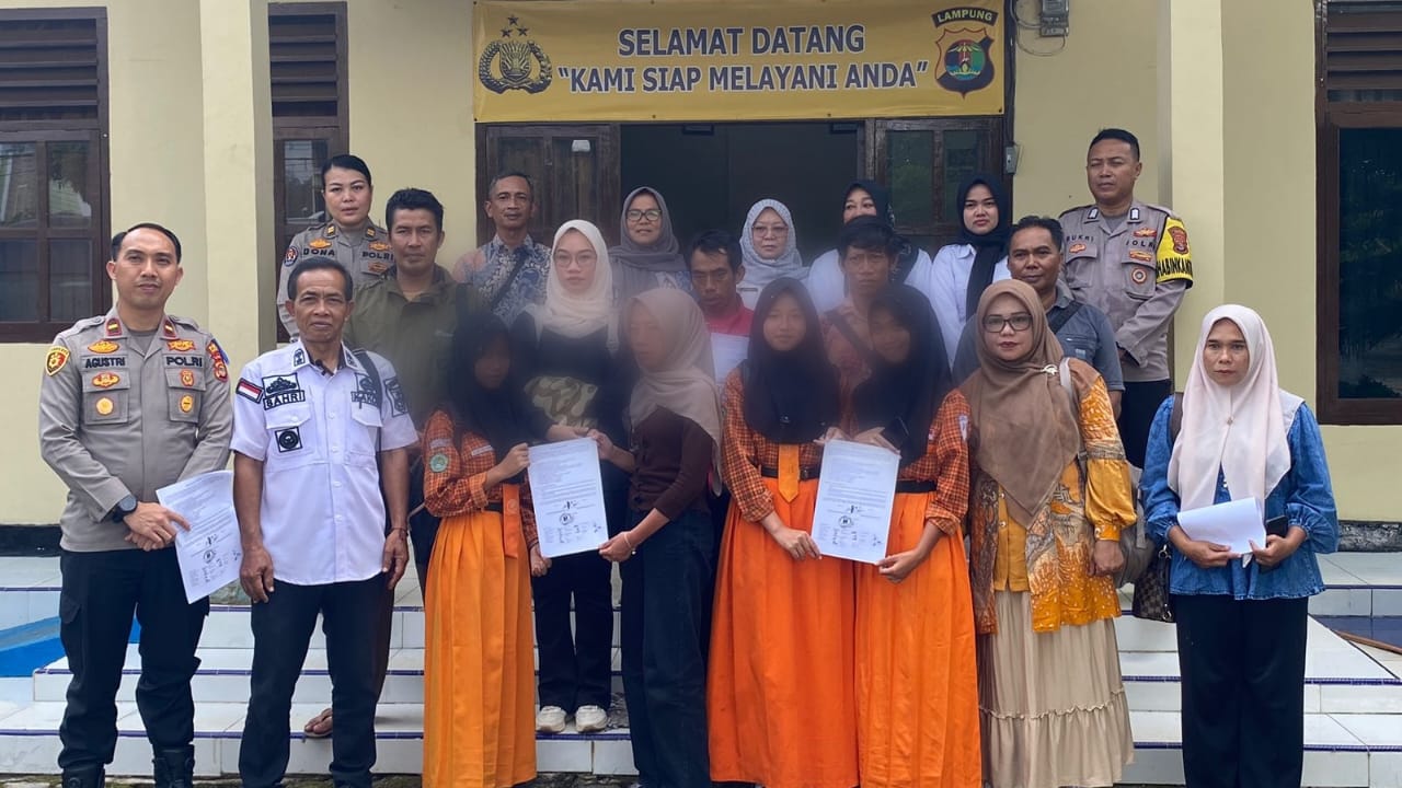 Polres Tanggamus Sukses Mediasi Kasus Dugaan Perundungan Pelajar Pugung, Video Viral Berakhir Damai