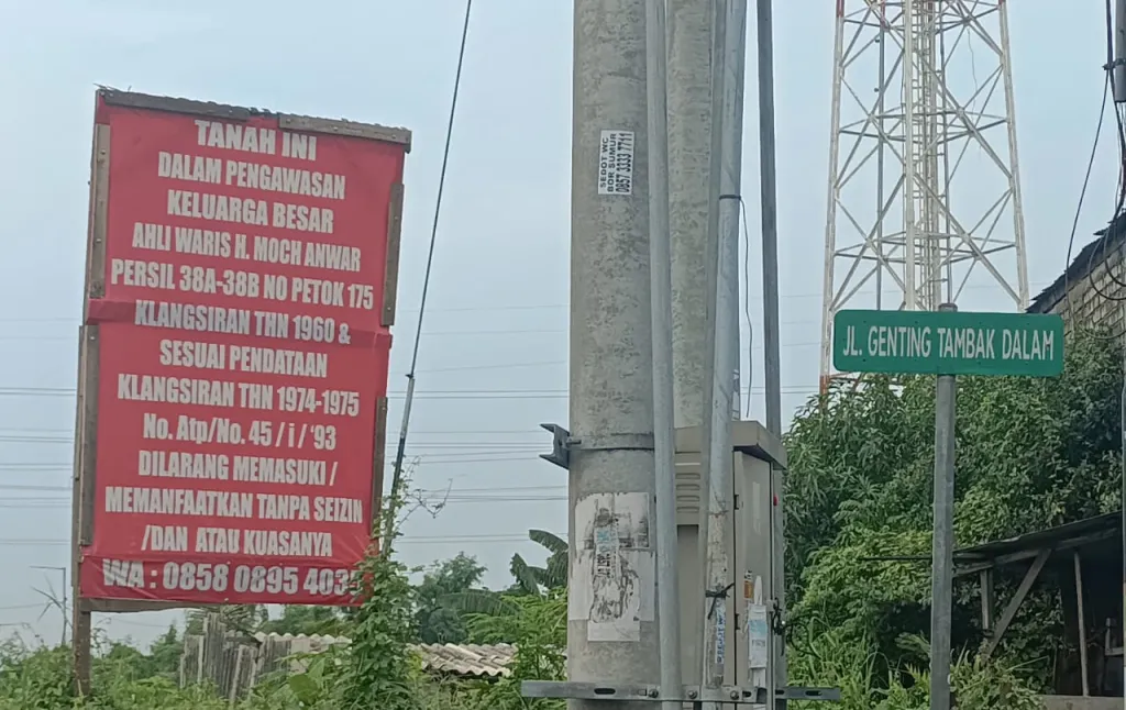 Warga Genting Kalianak Resah, Oknum LSM Klaim Tanah Warga Tanpa Bukti Sah