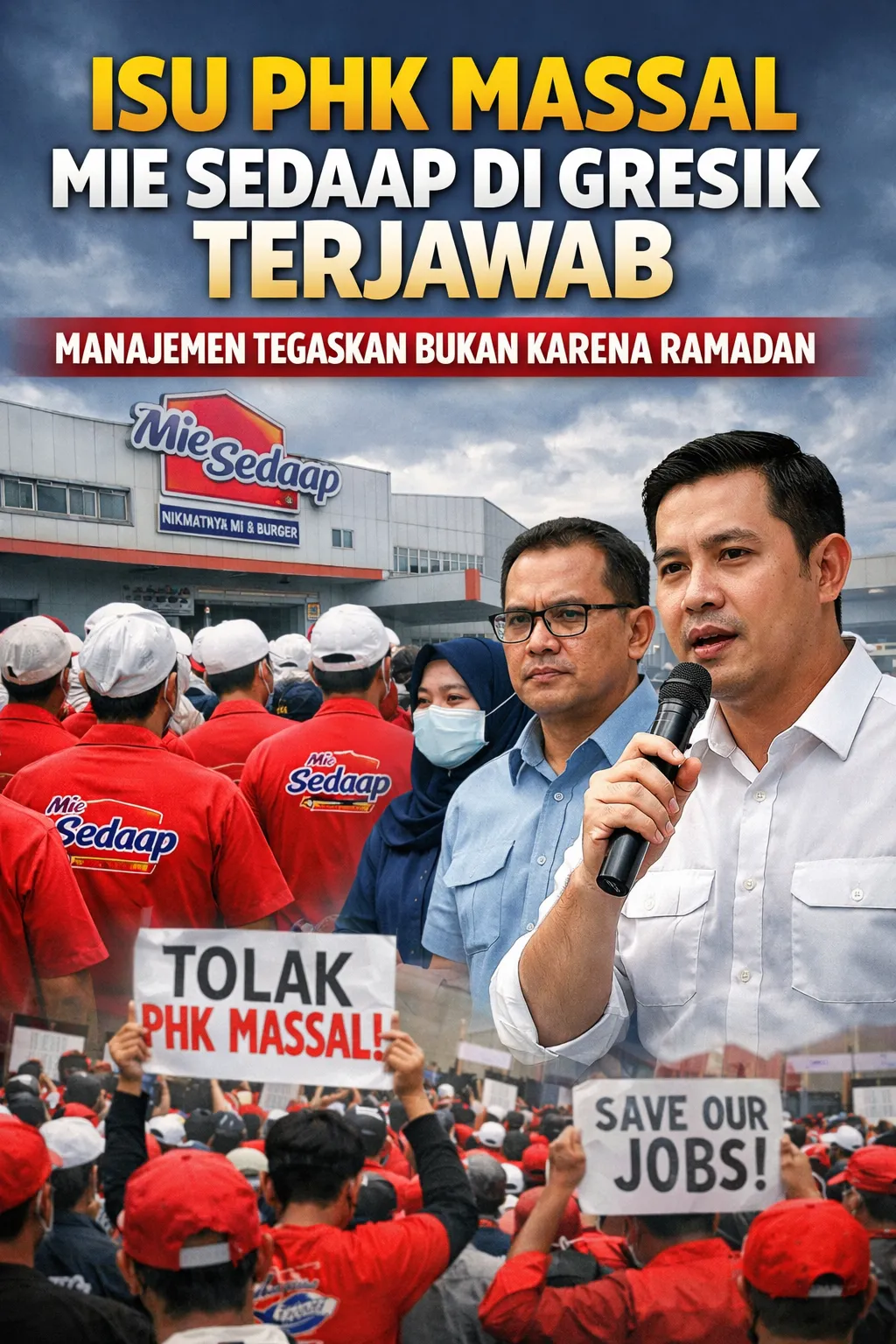 Isu PHK Massal Mie Sedaap di Gresik Terjawab, Manajemen Tegaskan Bukan Karena Ramadan