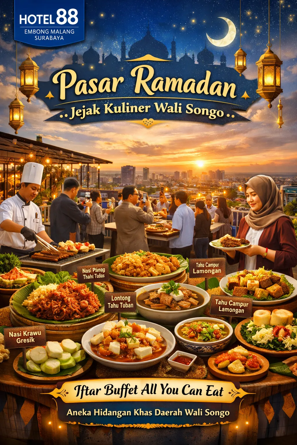 Hotel 88 Embong Malang Surabaya Hadirkan “Pasar Ramadan: Jejak Kuliner Wali Songo