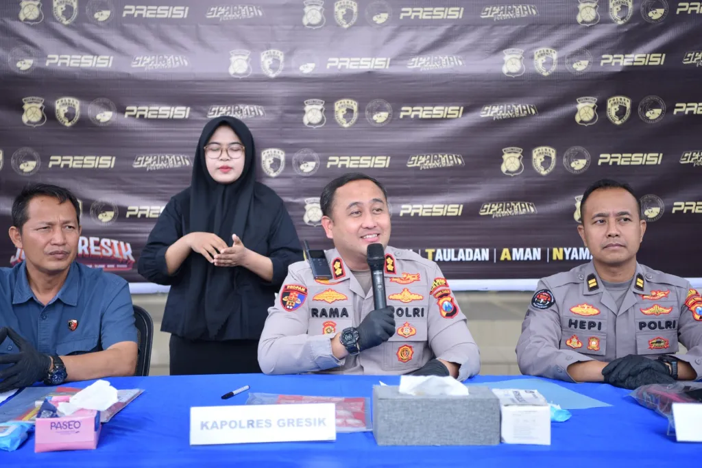 Kapolres Gresik : Kami Tidak Akan Memberi Ruang Bagi Pelaku Narkoba