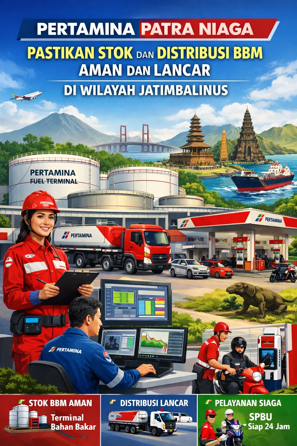 Pertamina Patra Niaga Pastikan Stok dan Distribusi BBM Aman dan Lancar di Wilayah Jatimbalinus