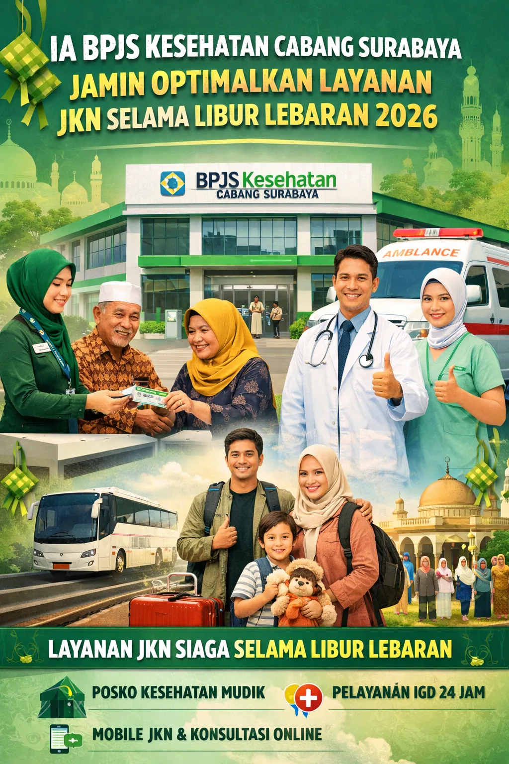 BPJS Kesehatan Cabang Surabaya Jamin Optimalkan Layanan JKN Selama Libur Lebaran 2026