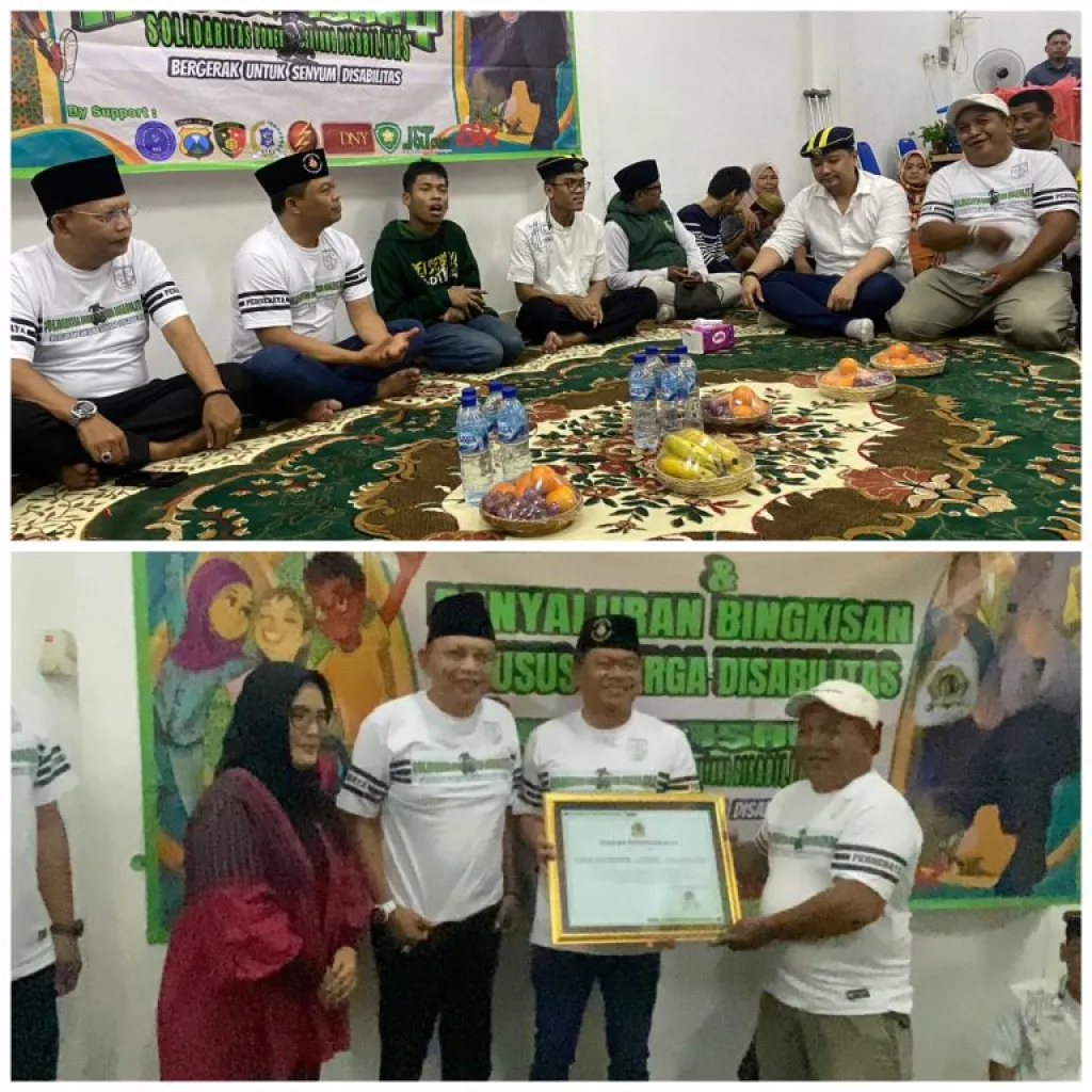 Komunitas Bonek Peduli  Disabilitas ( Difabel ) Bersama Kapolrestabes Surabaya Gelar Buka Bersama di Bulan Suci Ramadhan