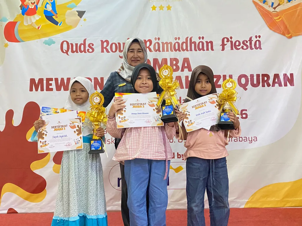TUMBUHKAN KECINTAAAN PADA ALQURAN DIKALANGAN ANAK-ANAK, HOTEL QUDS ROYAL GELAR LOMBA TAHFIDZ ANAK