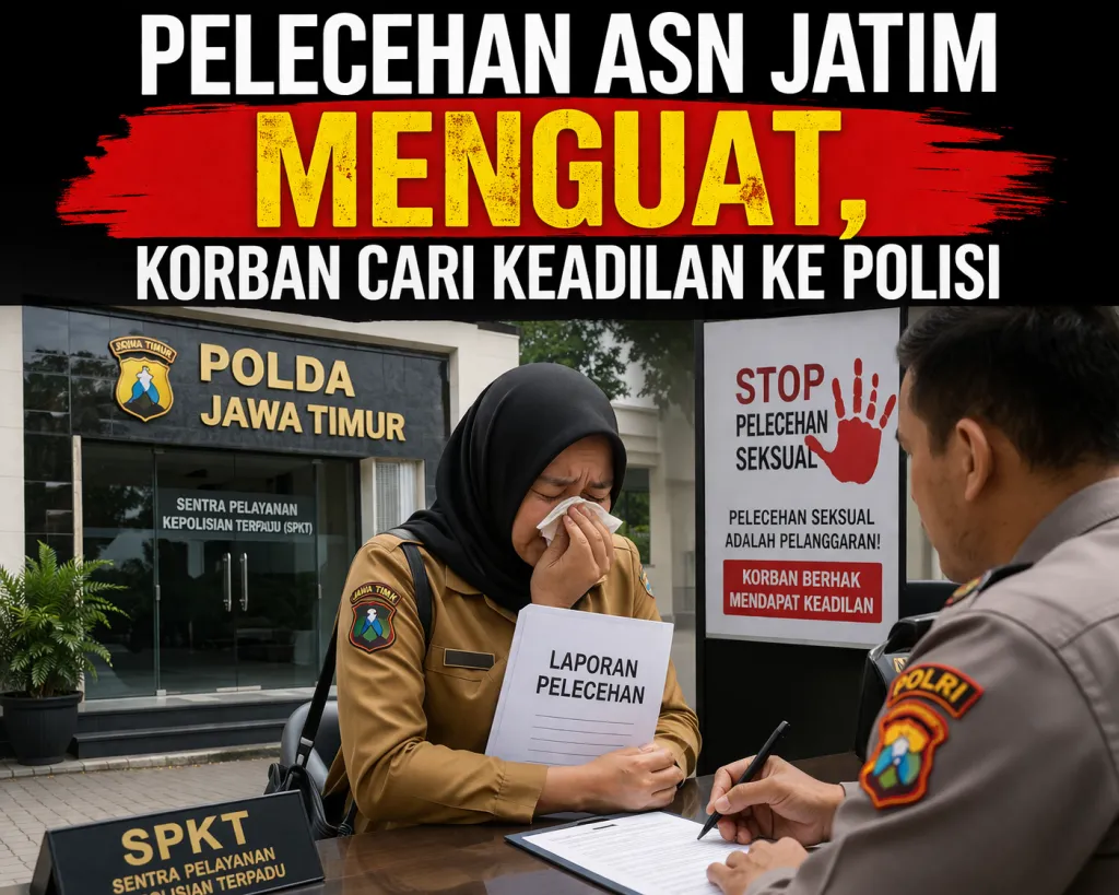 Pelecehan ASN Jatim Menguat, Korban Cari Keadilan ke Polisi