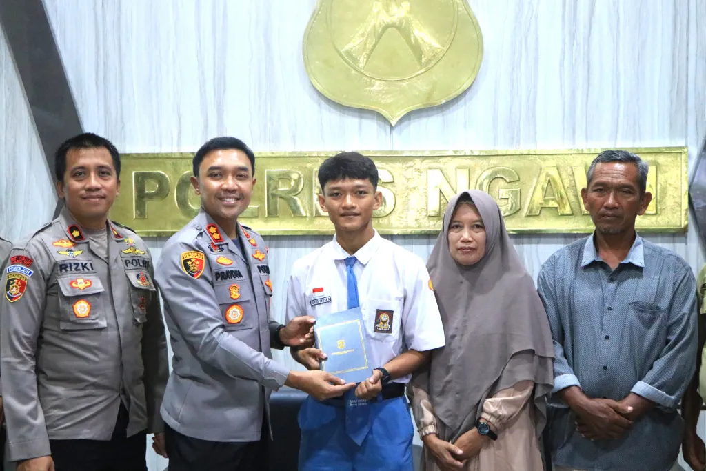 Polres Ngawi Apresiasi dan Dukung Pesilat Muda Berlaga di Kejuaraan Dunia
