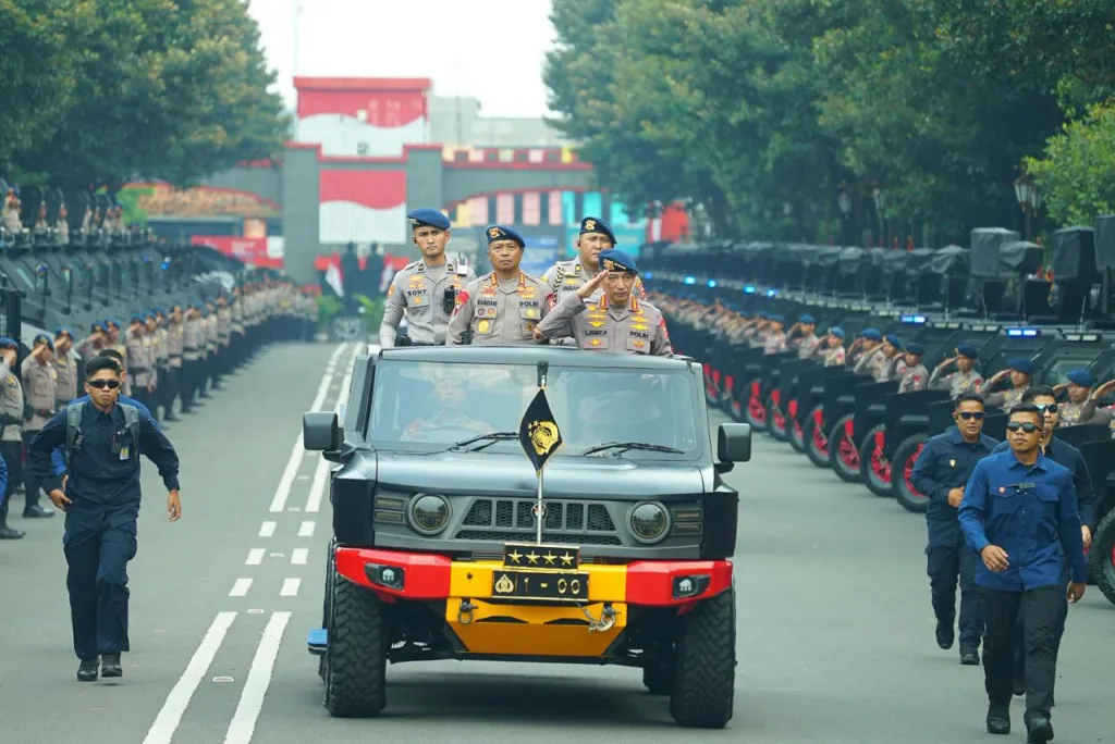 Kapolri Pimpin Apel dan Buka Rakernis Korps Brimob Polri Tahun 2026