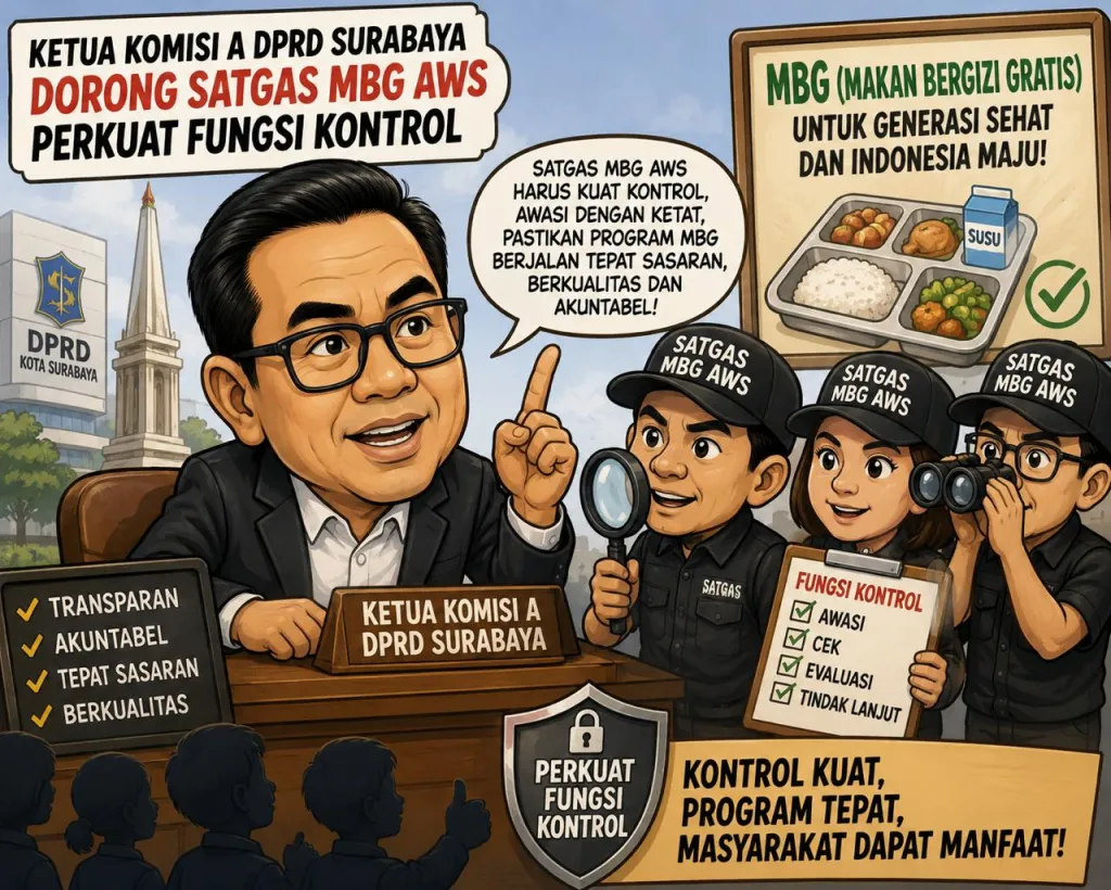 Ketua Komisi A DPRD Surabaya Dorong Satgas MBG AWS Perkuat Fungsi Kontrol