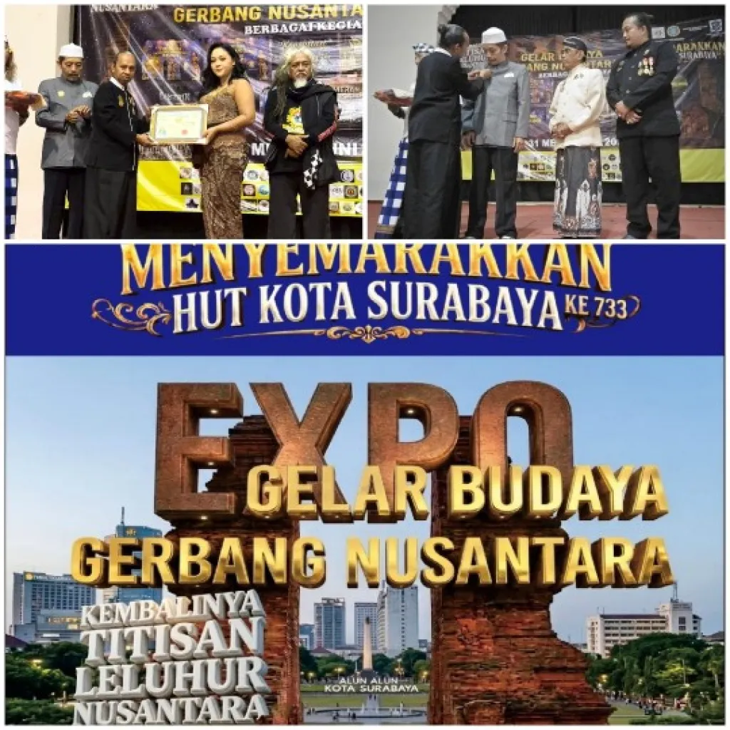 Ratusan Budayawan Hadiri Expo Gelar Budaya Gerbang Nusantara di Balai Pemuda Surabaya