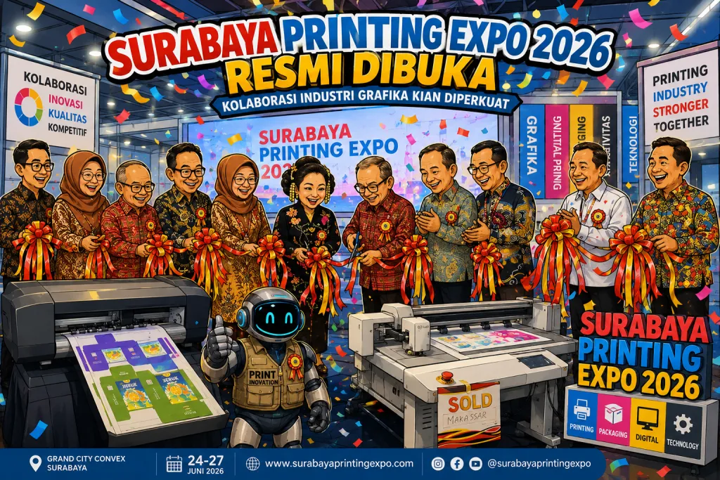 Surabaya Printing Expo 2026 Resmi Dibuka, Kolaborasi Industri Grafika Kian Diperkuat