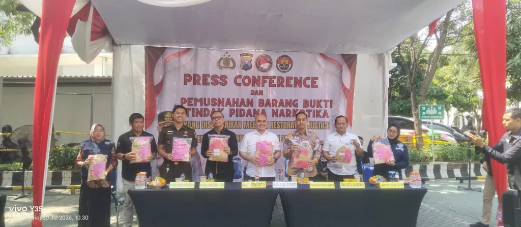 Ratusan Perkara Narkotika Diselesaikan Secara Restorative Justice Polrestabes Surabaya Tegaskan Berantas Narkoba
