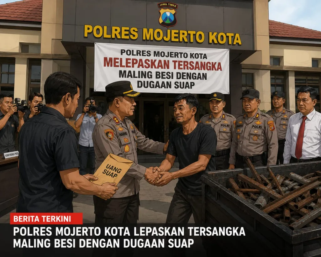 Dugaan Tangkap Lepas Kasus Pencurian Besi di Mojokerto Kota, Tiga Terduga Pelaku Dikabarkan Dipulangkan