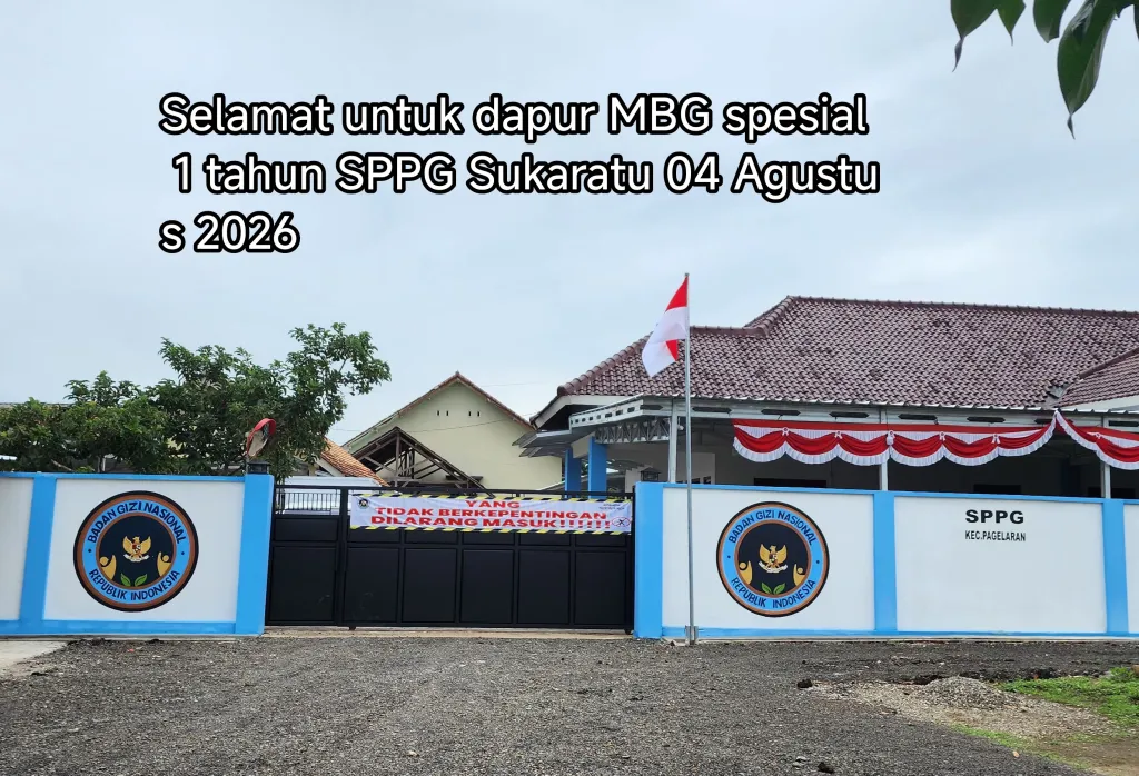 Satu Tahun Dapur MBG Sukaratu: Berkomitmen dan Konsisten Sajikan Menu Bergizi Gratis untuk Generasi Sehat