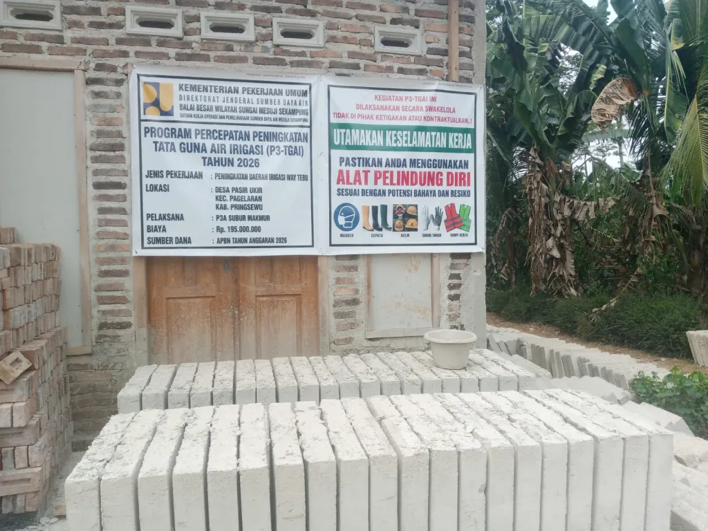 Plat Beton P3-TGAI di Pasir Ukir Asal Jadi, Diremas Tangan Langsung Hancur