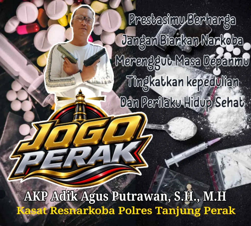 KASAT RESNARKOBA POLRES TANJUNG PERAK TEGASKAN KOMITMEN "JOGO PERAK" BERANTAS NARKOBA DEMI MASA DEPAN BANGSA