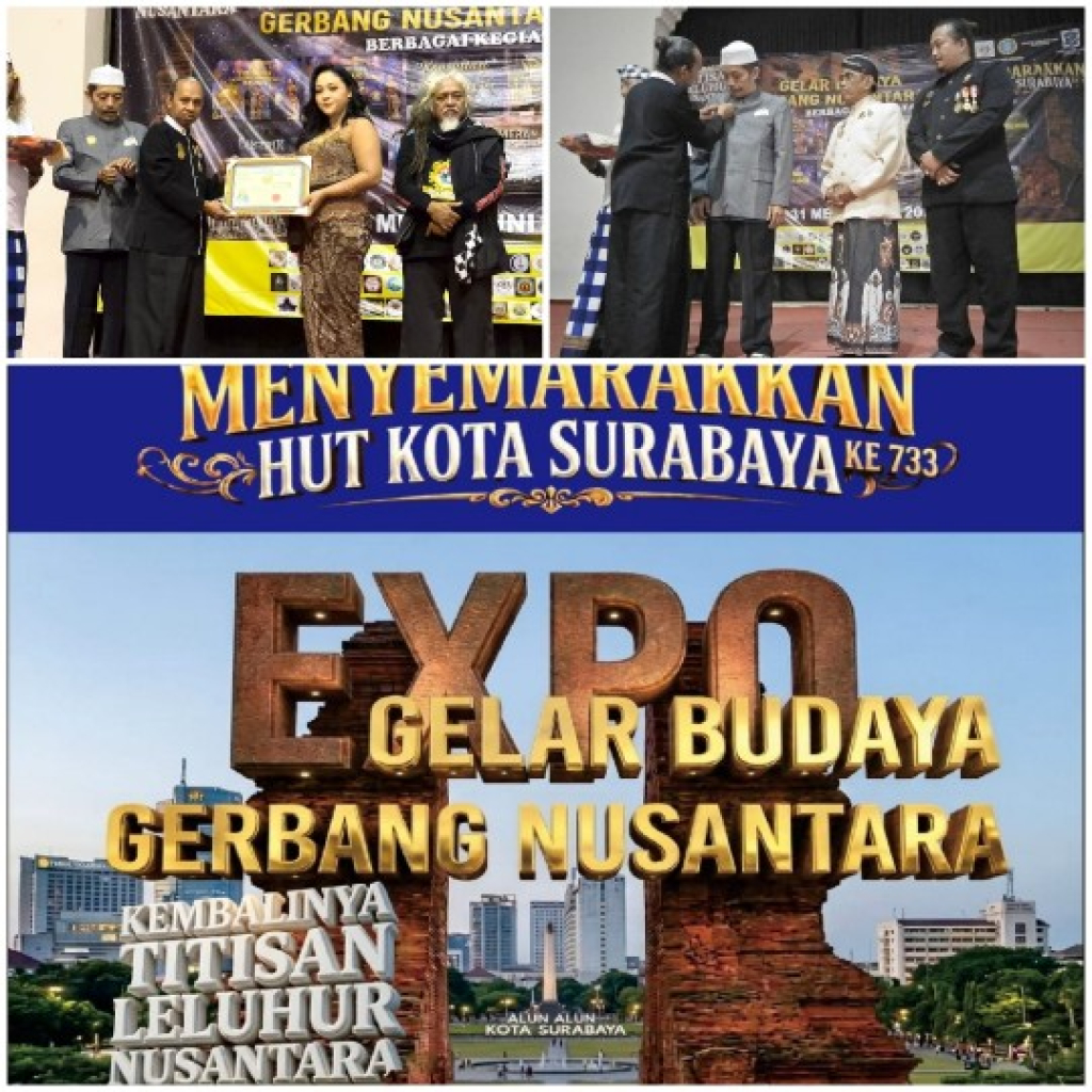 Ratusan Budayawan Hadiri Expo Gelar Budaya Gerbang Nusantara di Balai Pemuda Surabaya