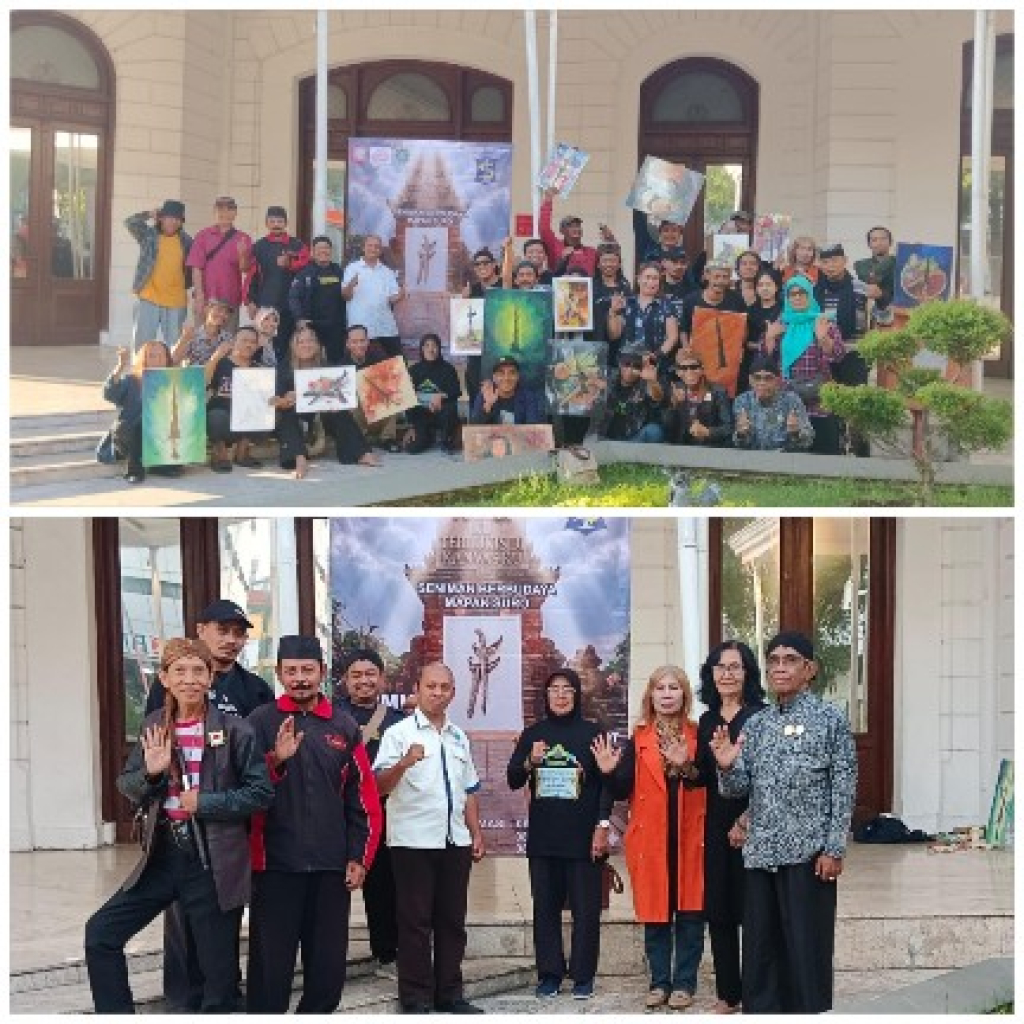 Mapak Suro 2026, Pasopati Cakra Nusantara dan Seniman Surabaya Abadikan Pusaka Leluhur Lewat Kanvas