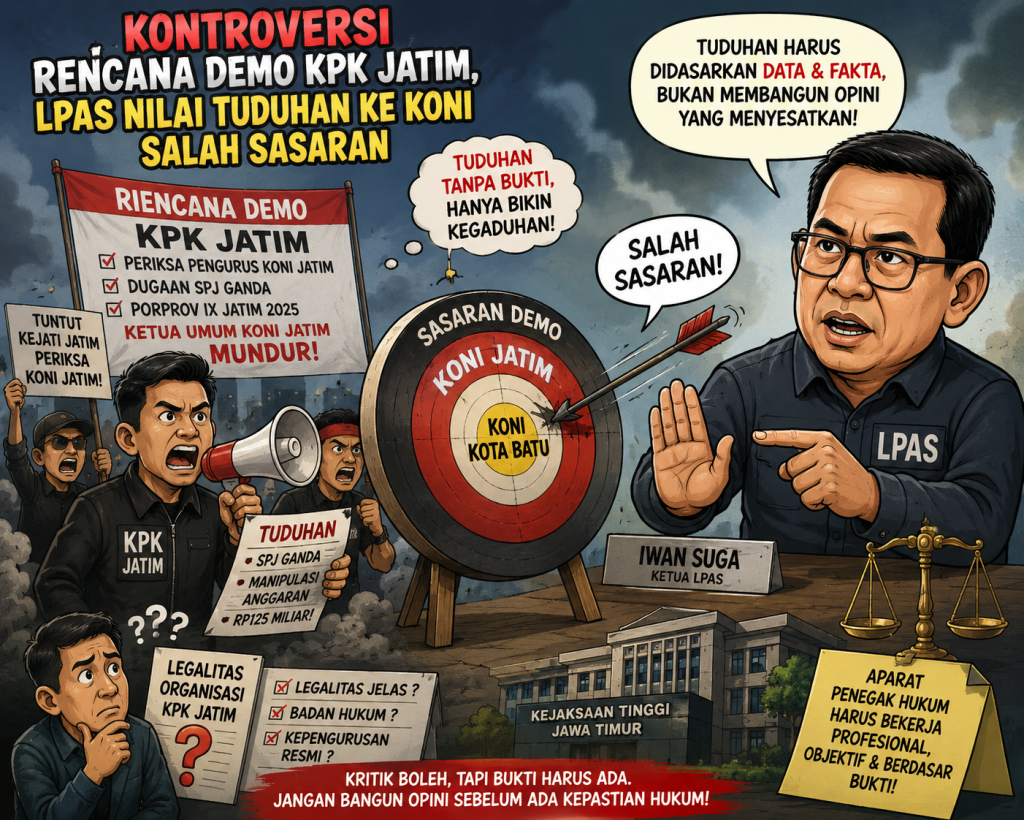 Kontroversi Rencana Demo KPK Jatim, LPAS Nilai Tuduhan ke KONI Salah Sasaran