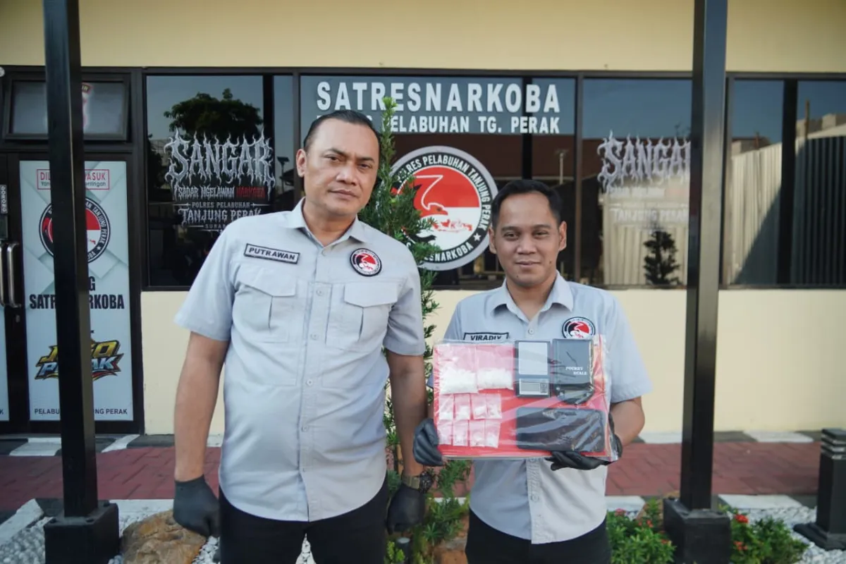 Operasi Senyap di Kenjeran, Satresnarkoba Polres Pelabuhan Tanjung Perak Sikat Pengedar 65,51 Gram Sabu dan Buru Bandar