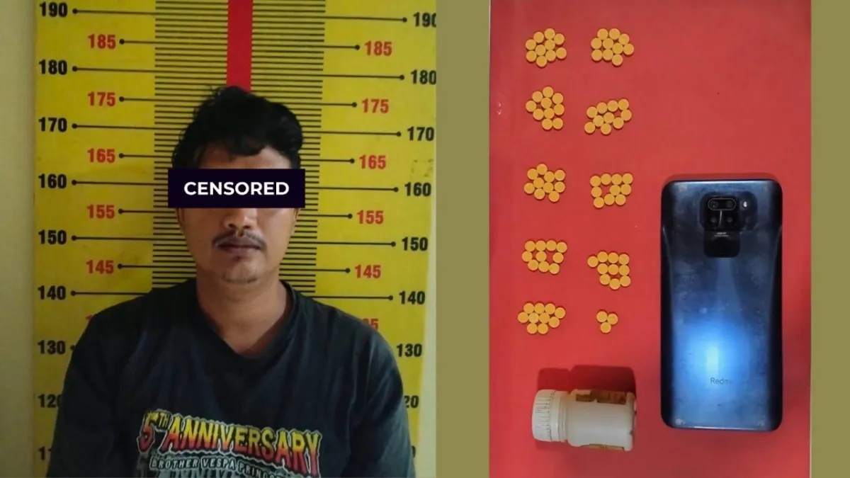Warung Kelontongan di Pringsewu Jadi Kedok, Polisi Sita 93 Pil Heximer