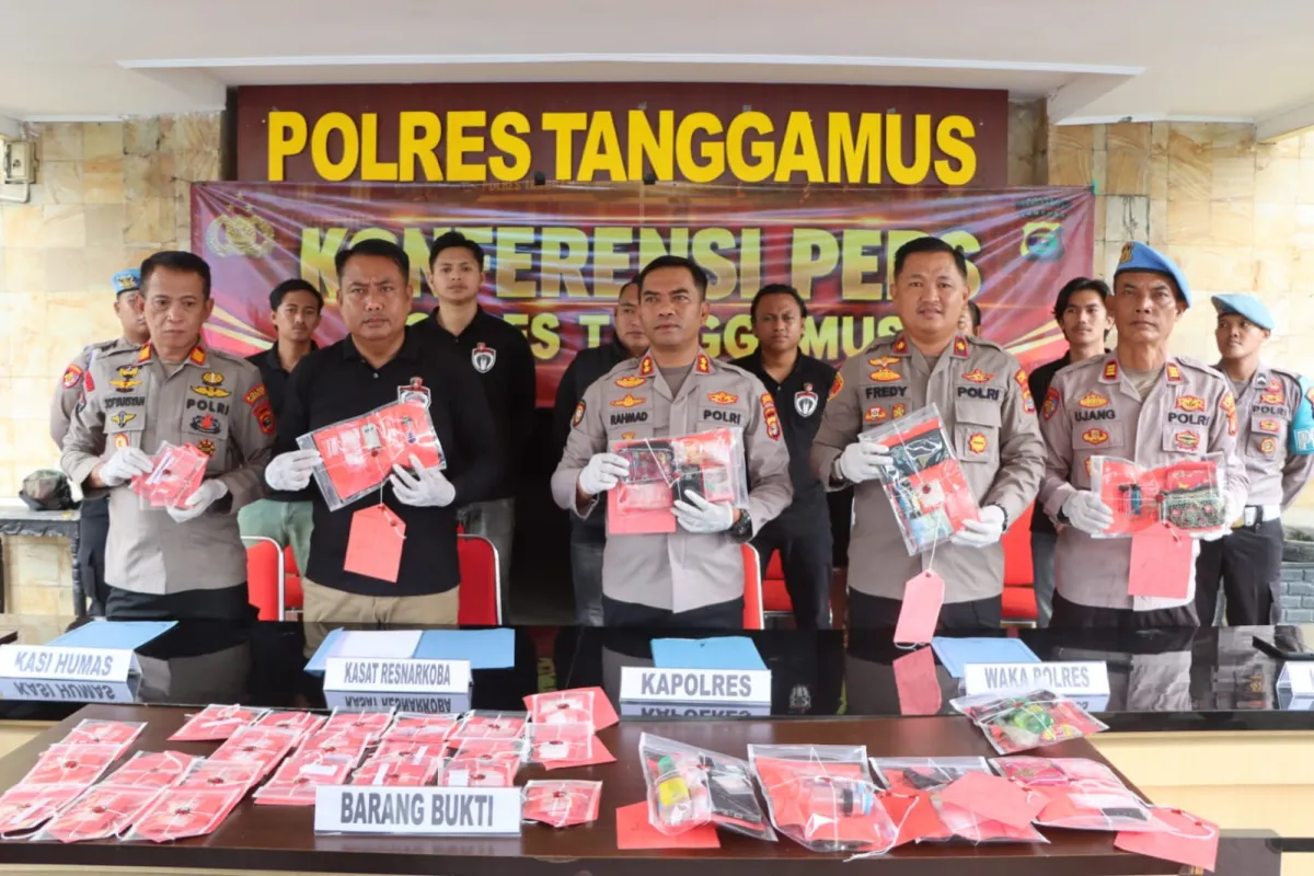 Operasi Antik Krakatau 2026, Polres Tanggamus Ungkap 25 Kasus Narkotika dan Amankan 27 Tersangka
