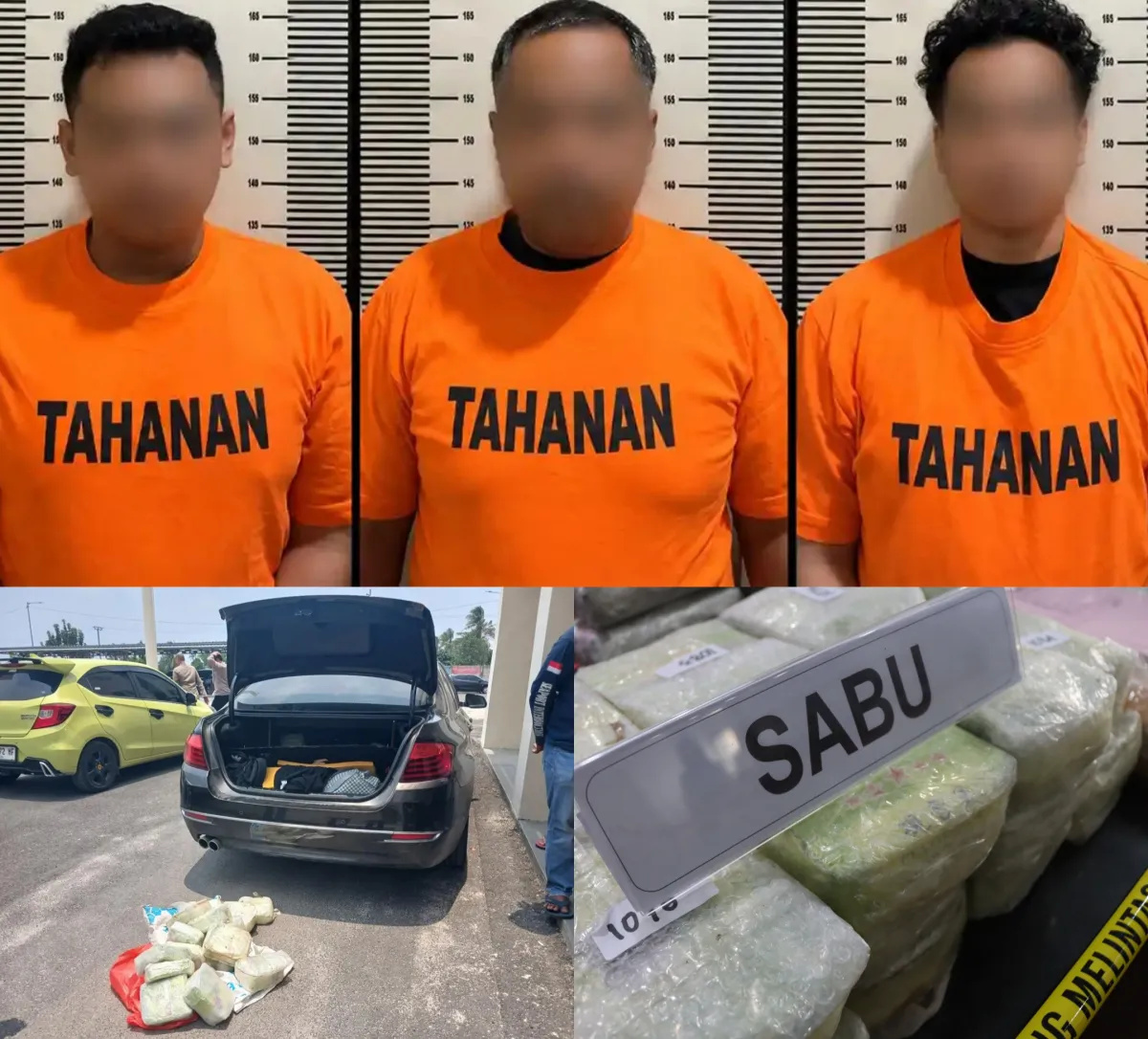 Gagalkan Penyelundupan 50 Kg Sabu Senilai Rp50 Miliar di Bakauheni, 3 Kurir Asal Aceh di Tangkap